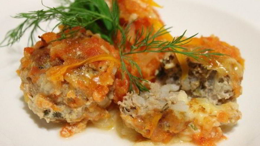 Рецепт тефтелей с сыром и овощами