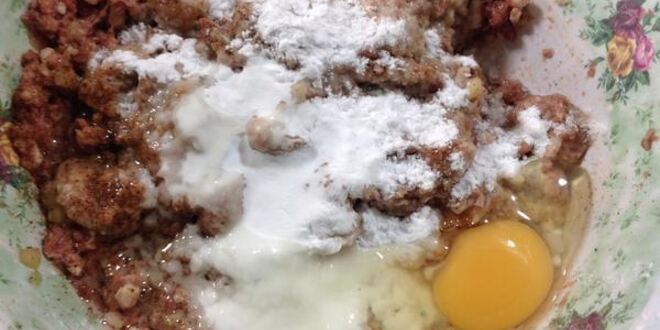 Рецепт тефтелей с яблоком в медовой глазури с рисом