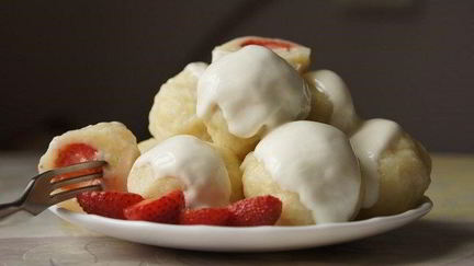 Рецепт Творожных клецек с начинкой