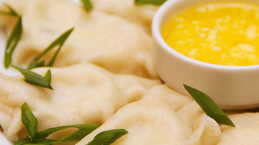 Рецепт соленых вареников с творогом и зеленью