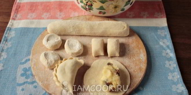 Рецепт вареников из заварного теста с картошкой и грибами