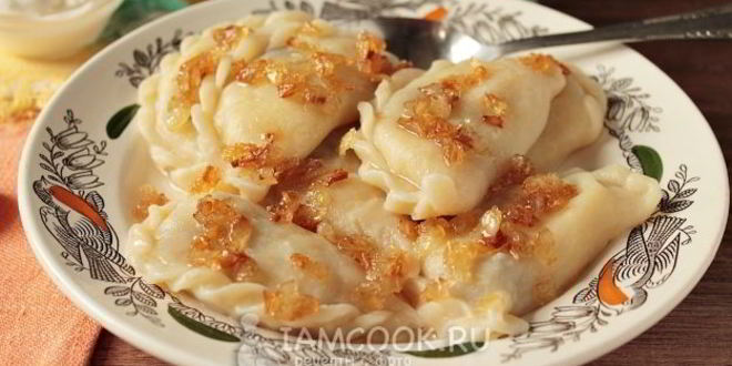 Рецепт вареников из заварного теста с картошкой и грибами