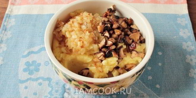 Рецепт вареников из заварного теста с картошкой и грибами