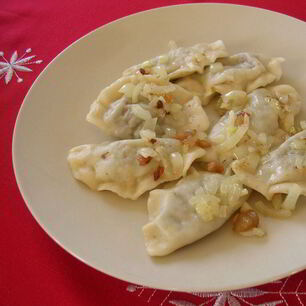 Рецепт Вареников с гречкой и грибами