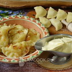 Рецепт Вареников с картошкой на кефире
