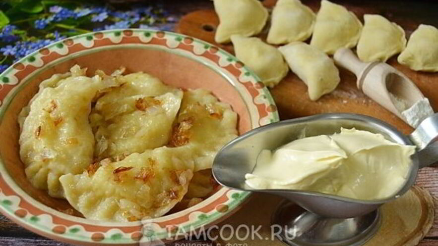 Рецепт вареников с картошкой на кефире