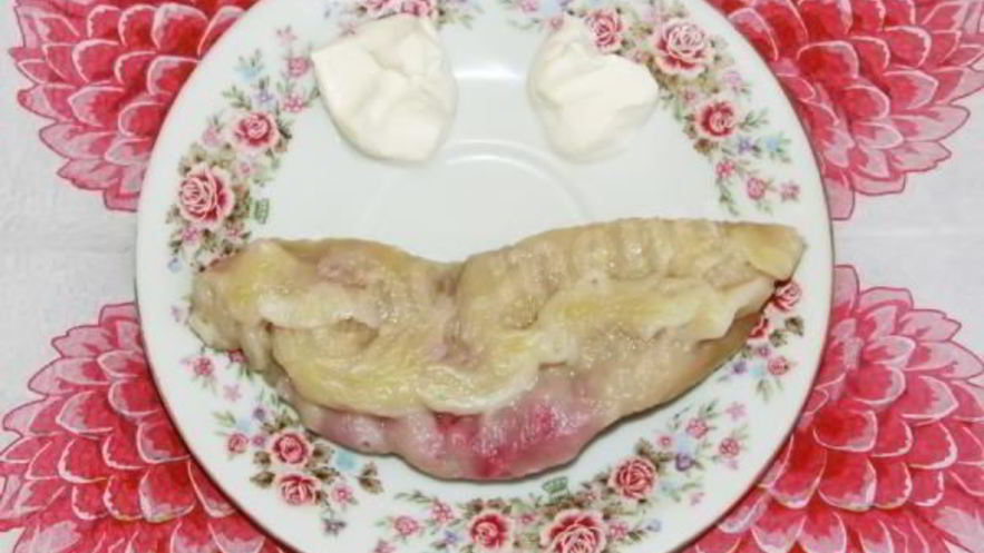 Рецепт вареников с малиной