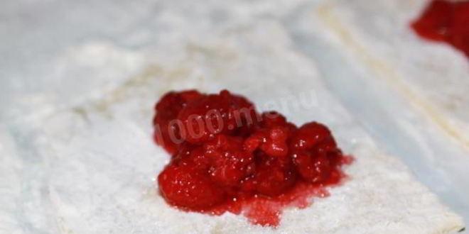 Рецепт вареников с малиной