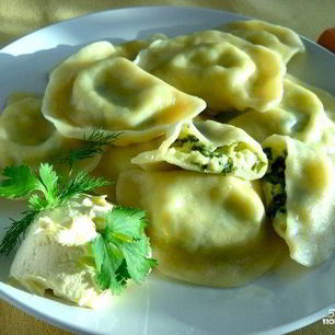 Рецепт Вареников с творогом соленые