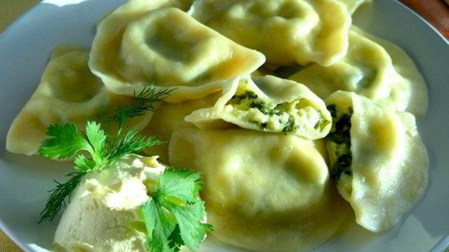 Рецепт вареников с творогом соленые