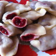 Рецепт Вареников с вишней на основе заварного теста