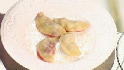 Рецепт Вареников с вишней на пару