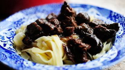 Рецепт Жаркого из говядины с грибами