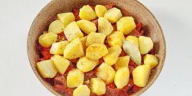 Рецепт жаркого из говядины с зеленым луком