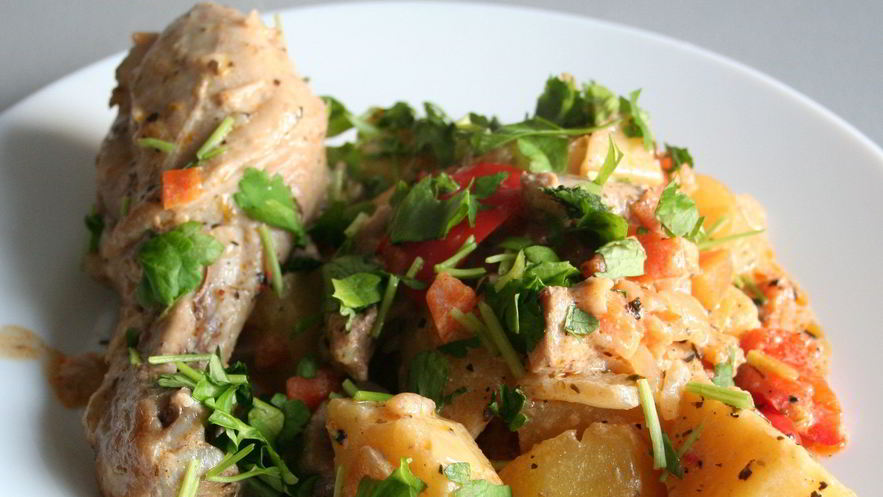 Рецепт жаркого по-домашнему с курицей