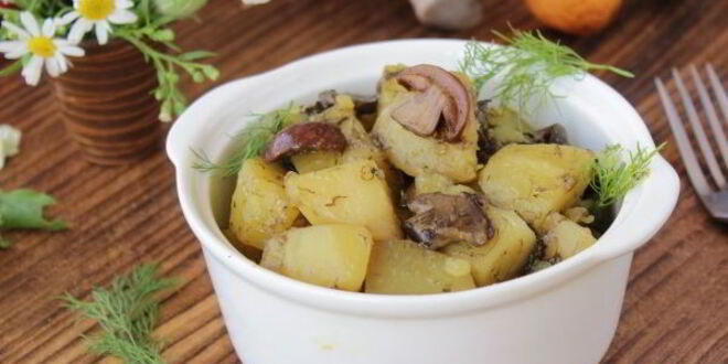 Рецепт жаркого с грибами и картошкой