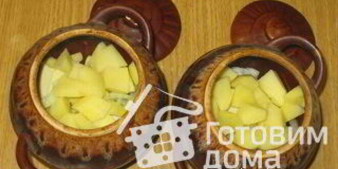 Рецепт жаркого с грибами в горшочках