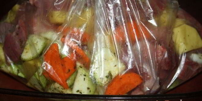 Рецепт жаркого с индейкой в пакете