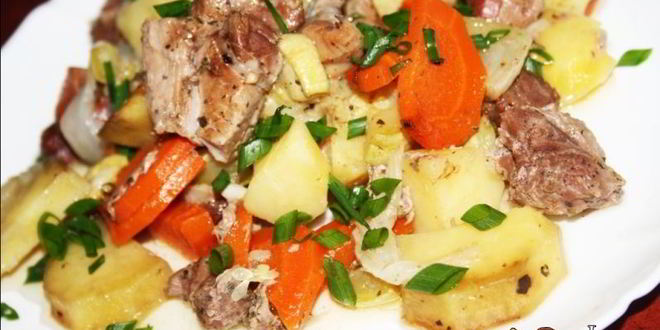 Рецепт жаркого с индейкой в пакете