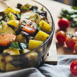 Рецепт Жаркого с куриными сердечками