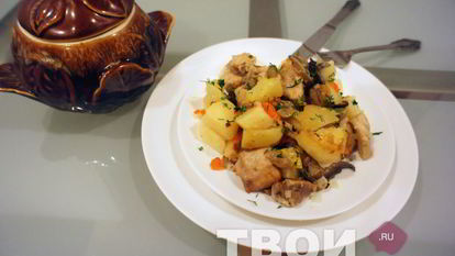 Рецепт Жаркого в горшочках