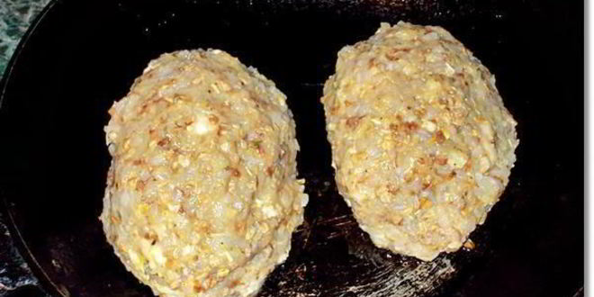 Рецепт гречнева-куриных зразы с сыром