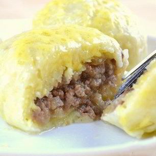 Рецепт Картофельных зраз с фаршем отварные