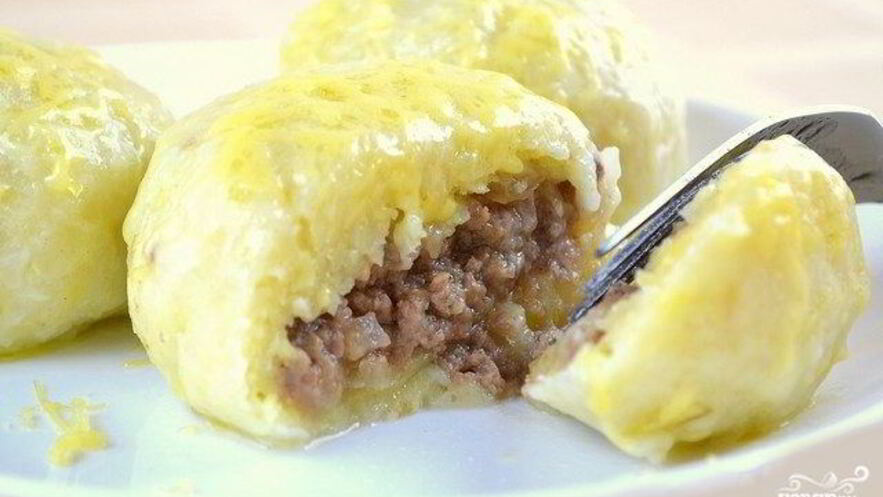 Рецепт картофельных зраз с фаршем отварные