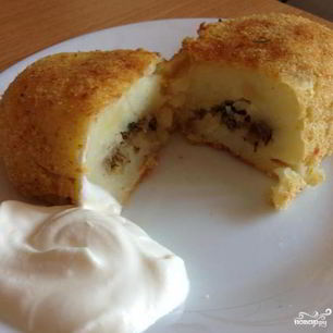 Рецепт Картофельных зраз с фаршем в духовке