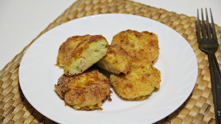 Рецепт картофельных зраз с креветками