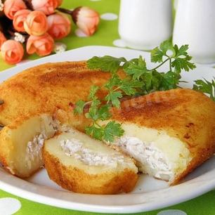 Рецепт Картофельных зраз с куриным фаршем