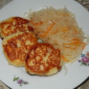 Рецепт Картофельных зраз с квашеной капустой