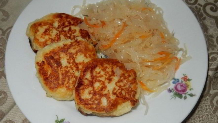 Рецепт картофельных зраз с квашеной капустой