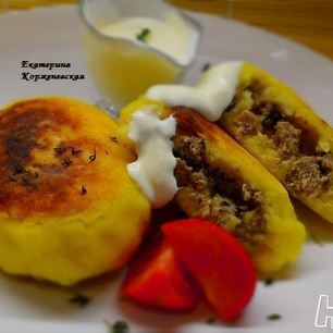 Рецепт Картофельных зраз с мясом и сыром