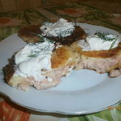 Рецепт Картофельных зраз с ветчиной и сыром