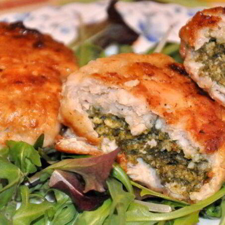 Рецепт Куриных зраз с творогом и шпинатом