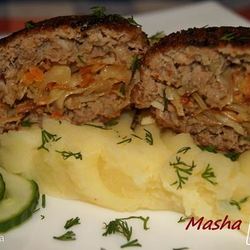 Рецепт Мясных зраз с капустой и яйцом