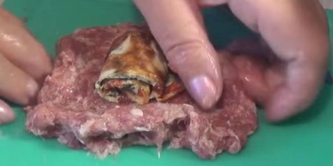 Рецепт мясных зраз с омлетом