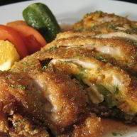 Рецепт Зраз из говядины с грибами, рисом и зеленым горошком