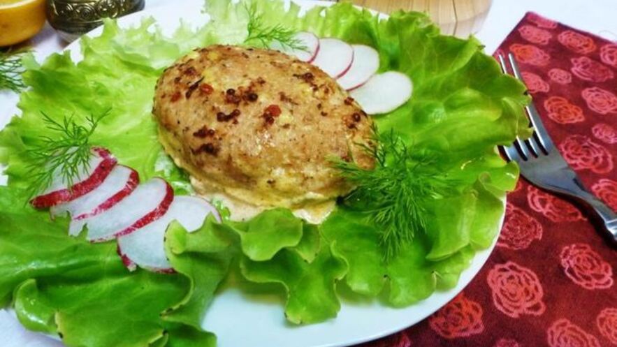 Рецепт зраз из кеты с начинкой из капусты и вешенок