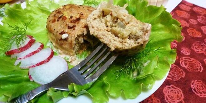 Рецепт зраз из кеты с начинкой из капусты и вешенок