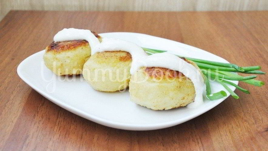 Рецепт зраз картофельных с грибами и луком