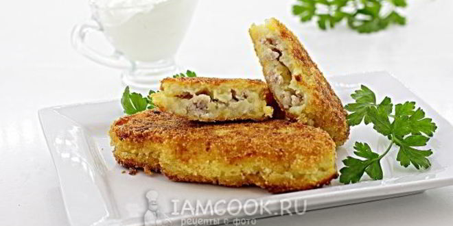 Рецепт зраз картофельных с мясом