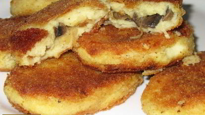 Рецепт Зраз с грибами и картошкой