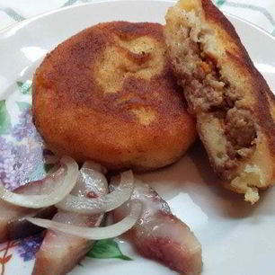 Рецепт Зраз с куриным фаршем