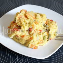 Рецепт Чечевичной каши с мясом и овощами в мультиварке