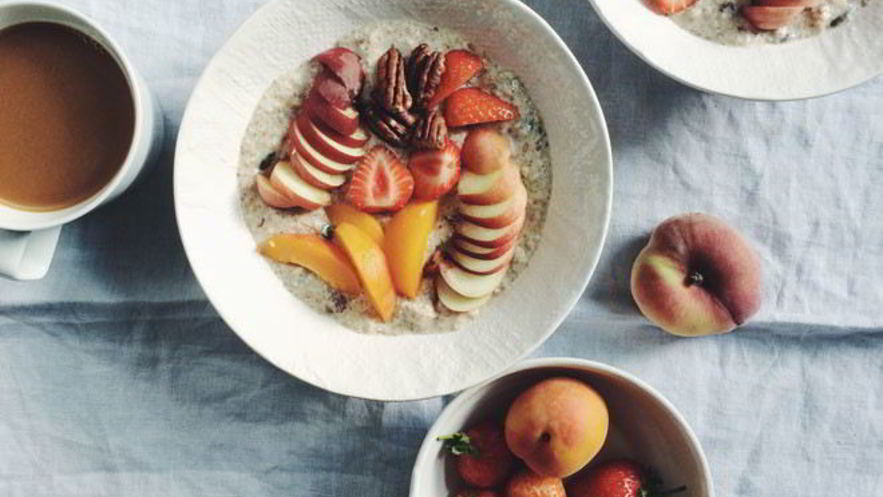 Рецепт детской каши с фруктами