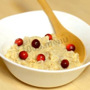 Рецепт Геркулесовой каши на воде с растительным маслом
