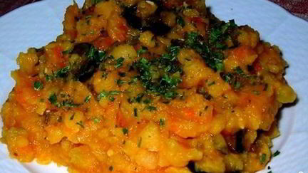 Рецепт Гороховой каши с мясом в мультиварке