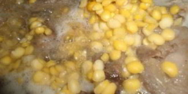 Рецепт гороховой каши с мясом в мультиварке